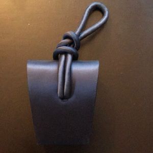 Navy blue satin evening bag